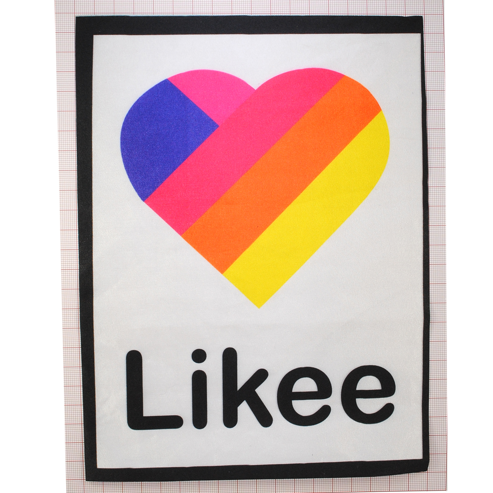 Аппликация пришивная Likee Сердце (рамка черная) 18*24см, разноцветный, шт. Аппликации Пришивные Постер