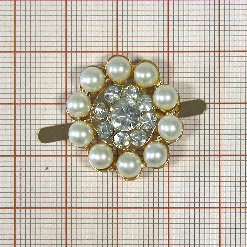 Краб металл 3570 Тарелка GOLD, белые камни, белый жемчуг 25*25, шт. Крабы Металл Геометрия Декор