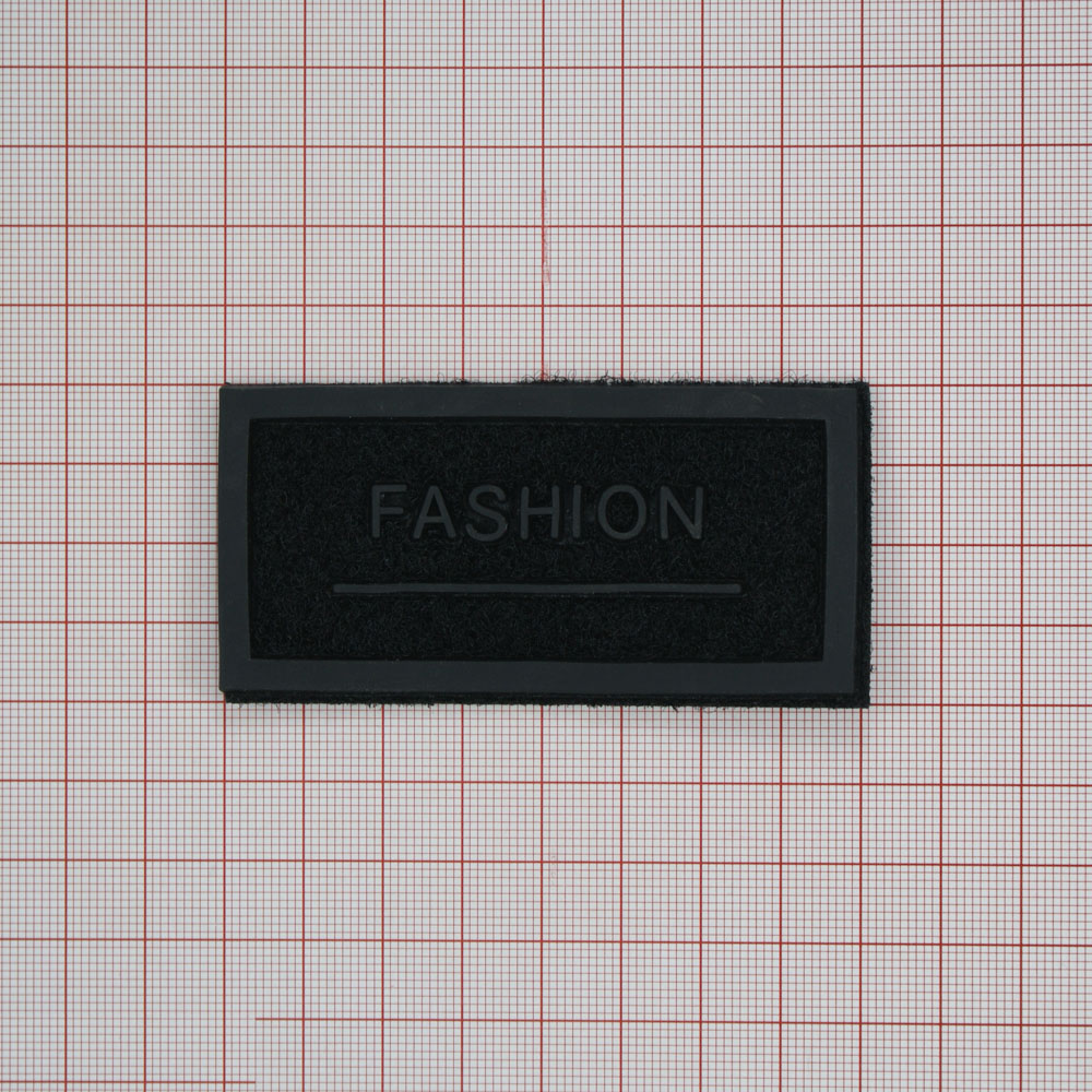 Лейба войлок, резина FASHION 4*8см черный. Лейба Войлок, Ворс