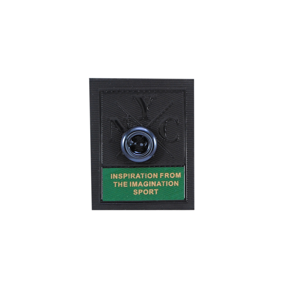 Лейба ткань, NYC, 3*4см, черный, серый, зеленый, шт. Лейба Ткань