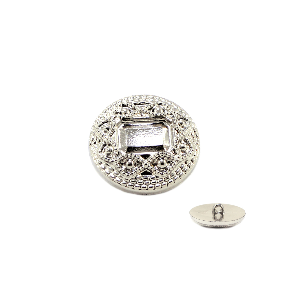 Пуговица TR-03-48 nik 30мм. Пуговица металлизированная