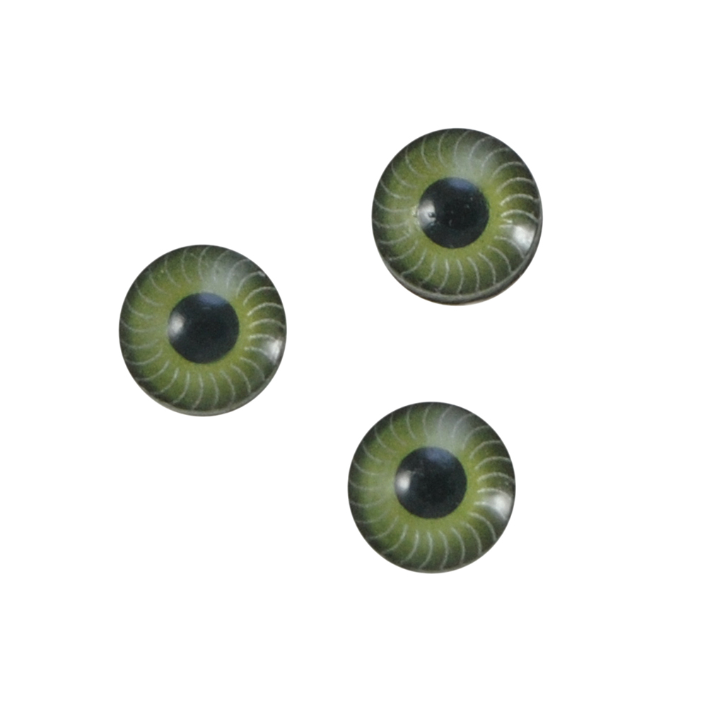 Глаз цветная радуга, круглый 10мм зеленый, 1тыс.шт. Глазики круглыей цветная радуга