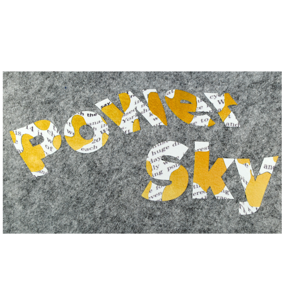 Термотрансфер DTF, Power sky, 20*9,5см, шт. Термотрансфер