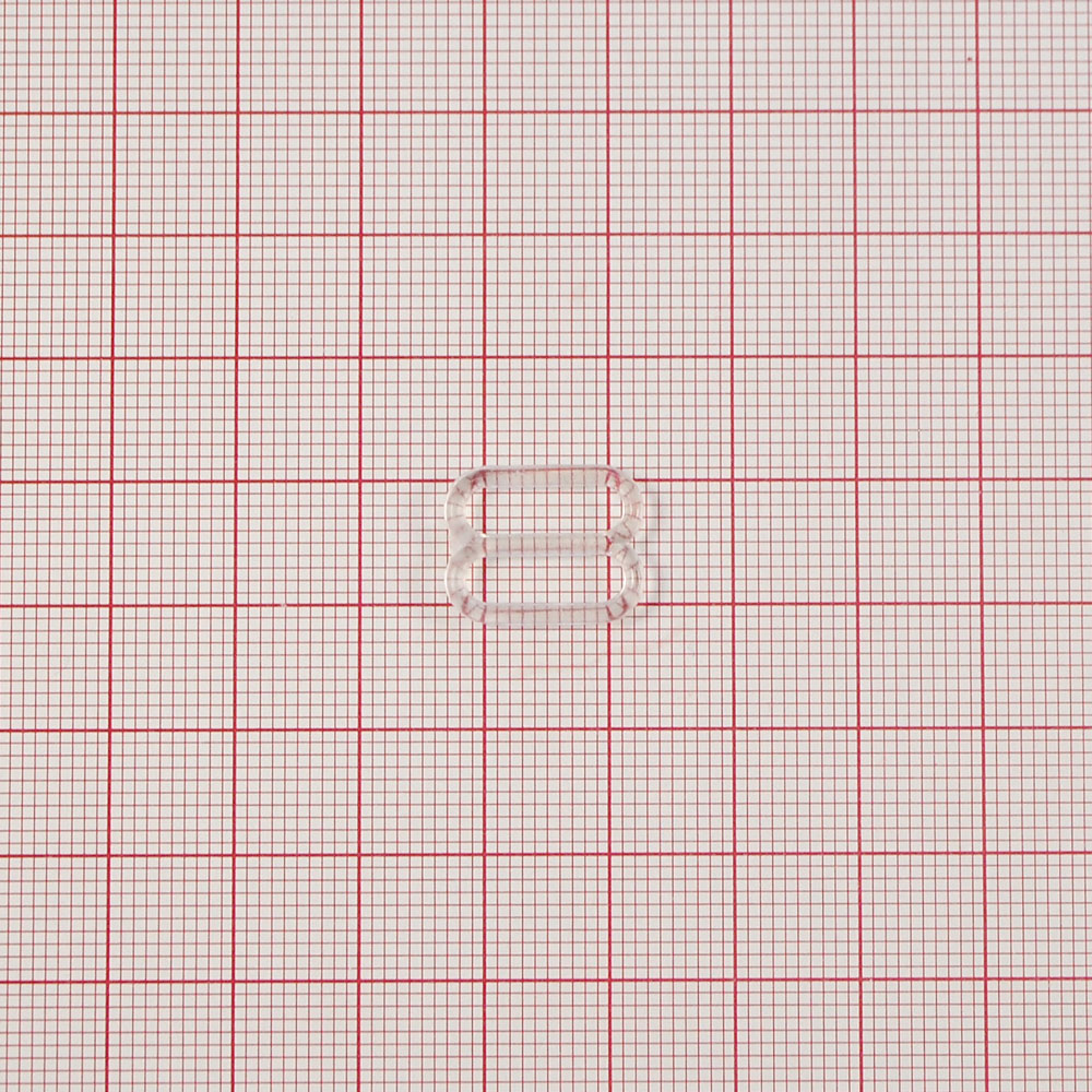 Перетяжка бельевая пластик 12*9мм (внутр.), 15,8*12,4мм (внешн.), прозрачная, 1т.шт, уп. Перетяжка бельевая