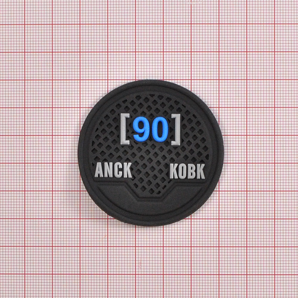 Лейба резиновая "90" ANCK, 5,3*5,3см, черный, белый, синий, шт. Лейба Резина