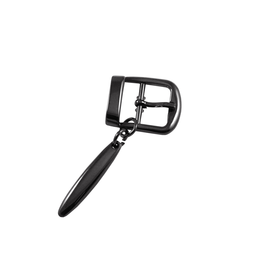 Пряжка метал 1,5см с подвеской капля, black nikel,  шт. Пряжка