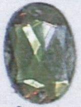 Стразы стеклянные пришивные овал (13*18мм) хаки, 1тыс.шт. Стразы пришивные