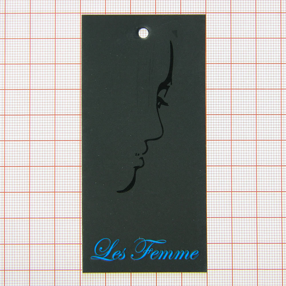 Этикетка бумажная Les femme черная, шт. Этикетка бумага