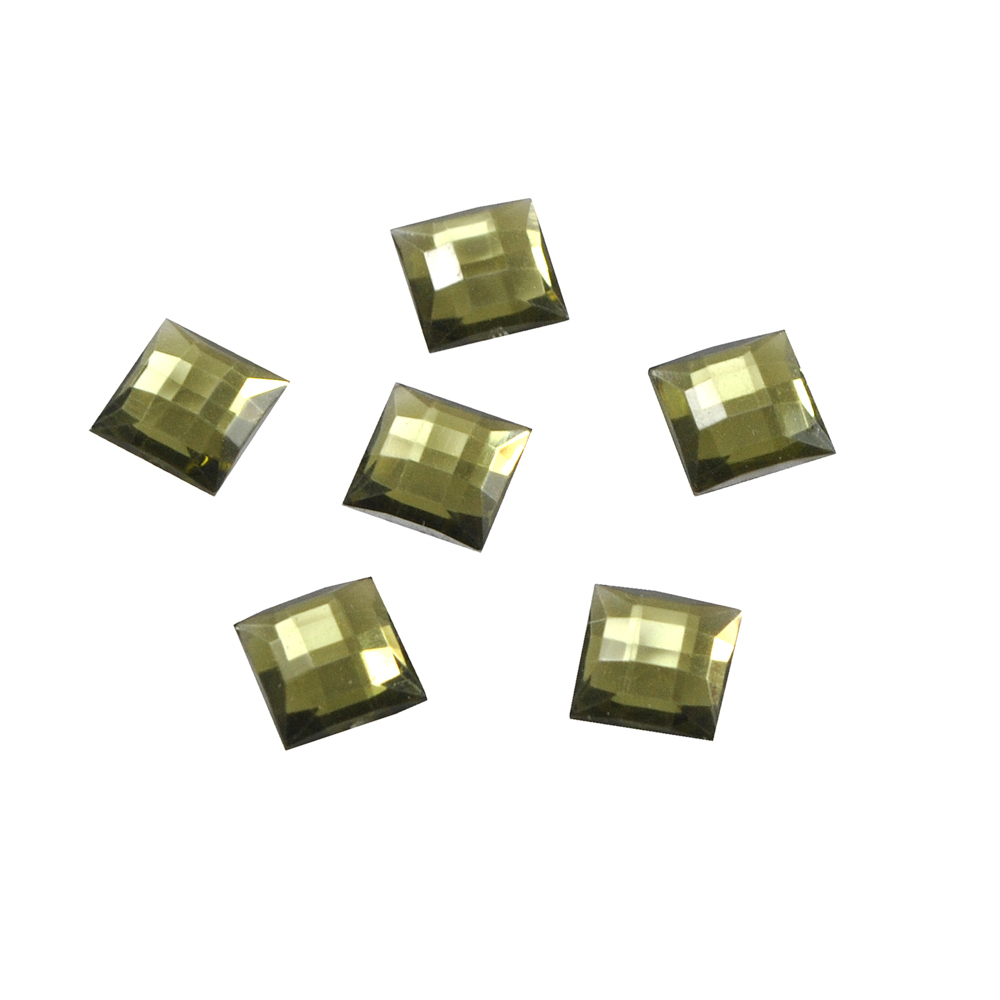 Стразы Д на клей, квадрат 10*10мм бутылочн 31, 1тыс.шт. Стразы на клей