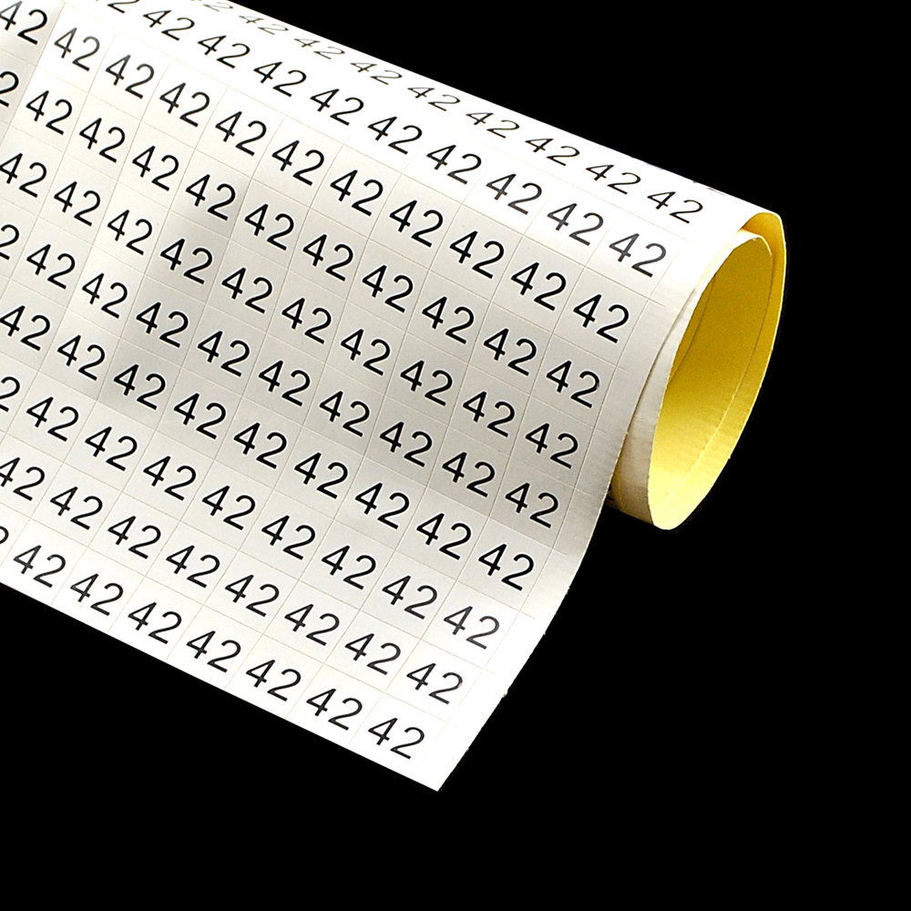 Размерник листовой самоклеящийся 42 белый (20*50шт) . Размерник клеевой (лист)