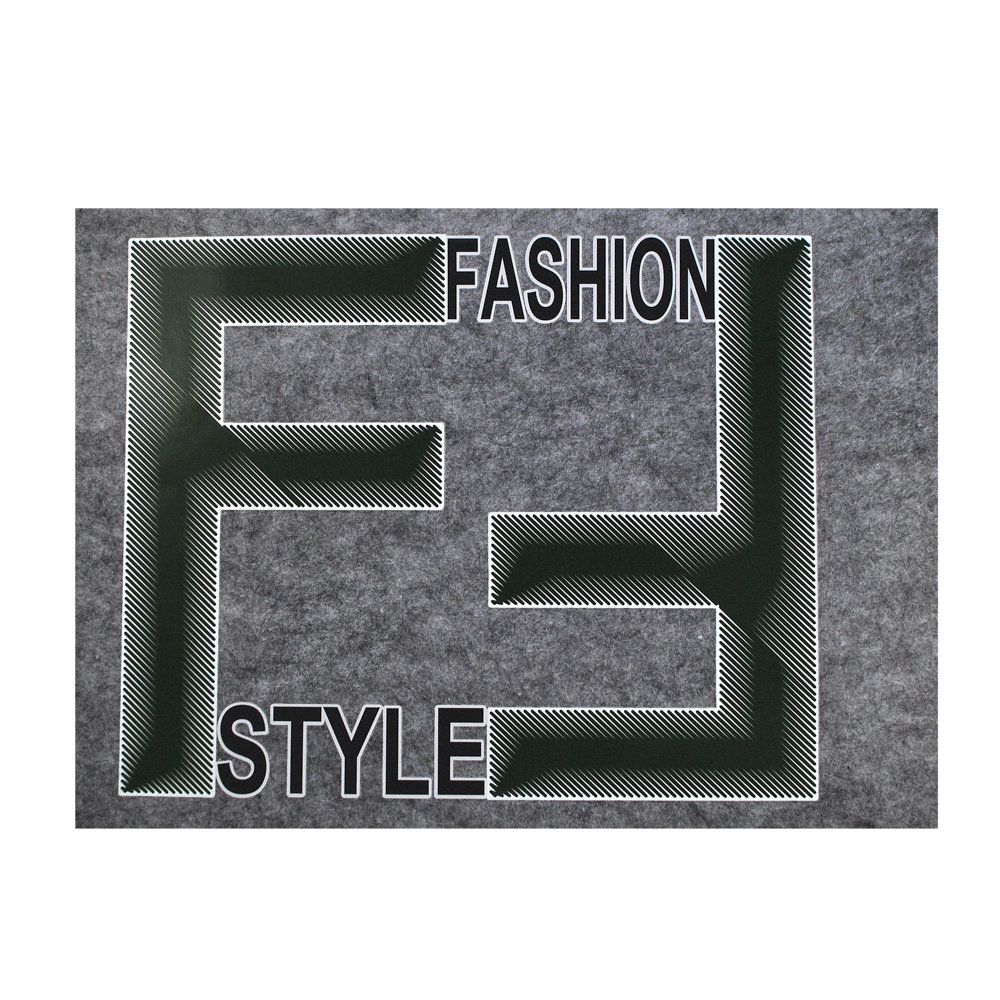 Термоаппликация Fashion Style лабиринт, 18*22см, черный, шт. Термоаппликации Резиновые Клеенка