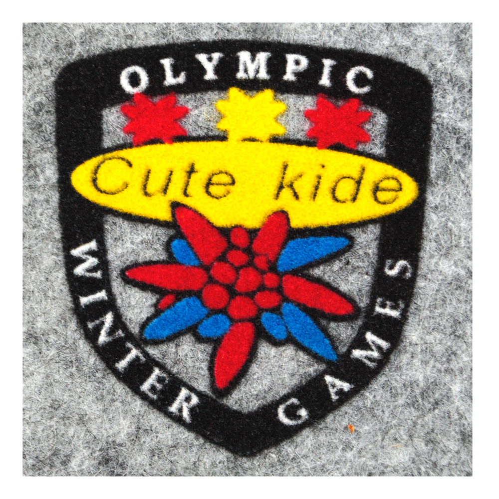 Термоаппликация флок OLYMPIC WINTER GAMES, 70*65мм, фигурная, черный, красный, синий, желтый, белый, шт. Термопереводки Флок