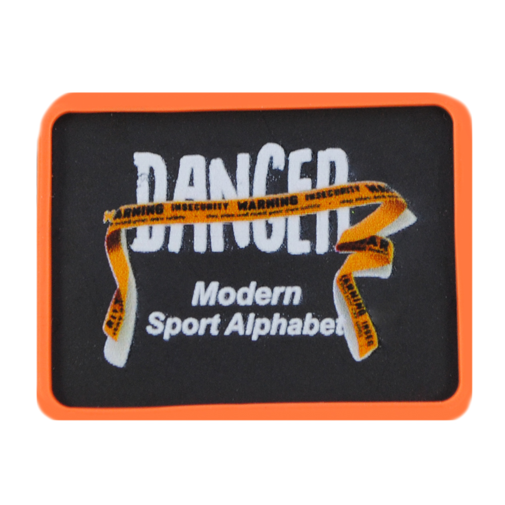 Лейба рез Dancer 4*3см, чёрн., оранж., бел., шт. Лейба Резина
