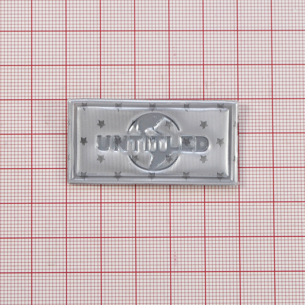 Лейба клеенка Untitled, 2.4*4,9см, серебро, шт. Лейба Клеенка