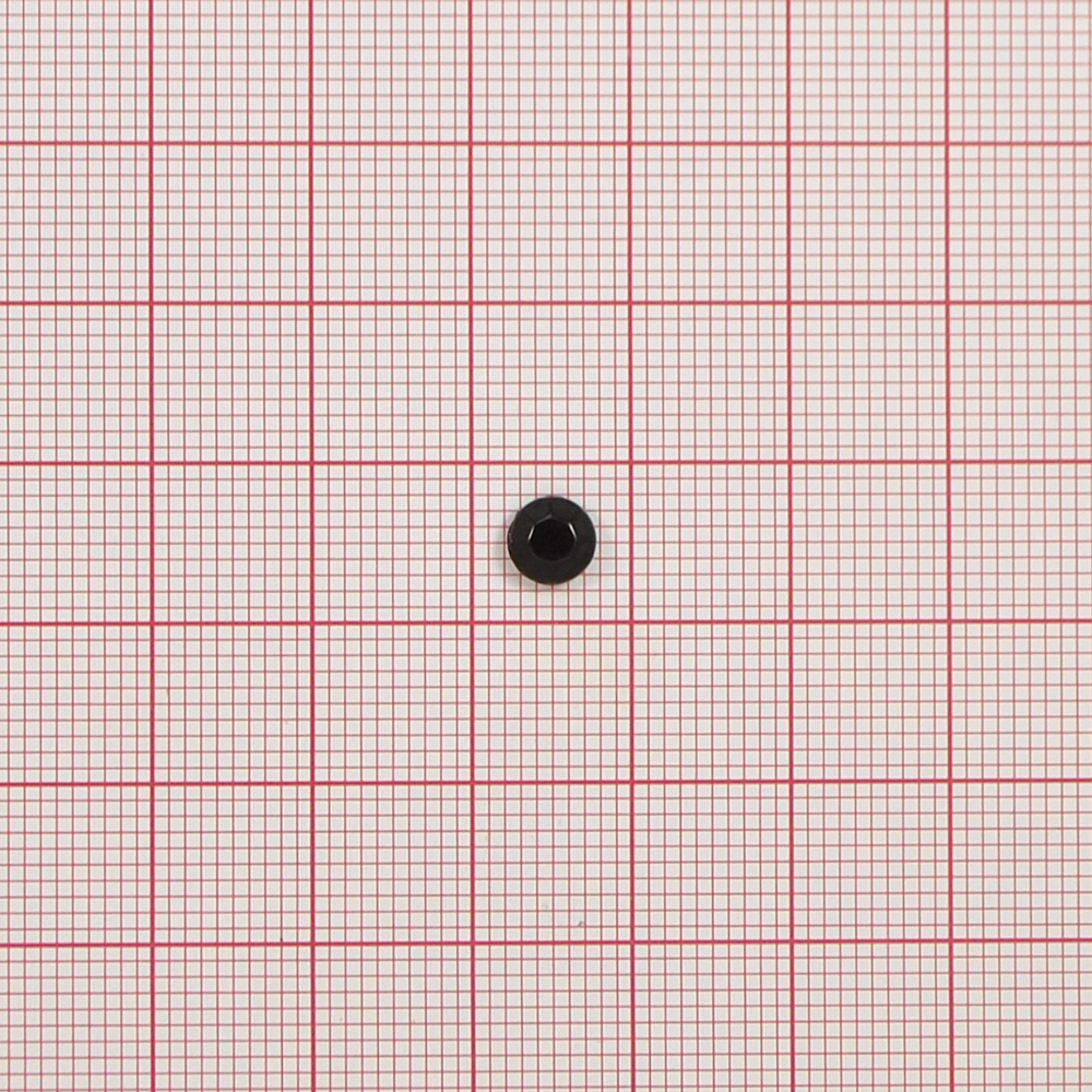 Стразы стеклянные клеевые SS-30 6мм, черные 5,76тыс.шт., уп. Стразы стекло до 1000-50 гросс