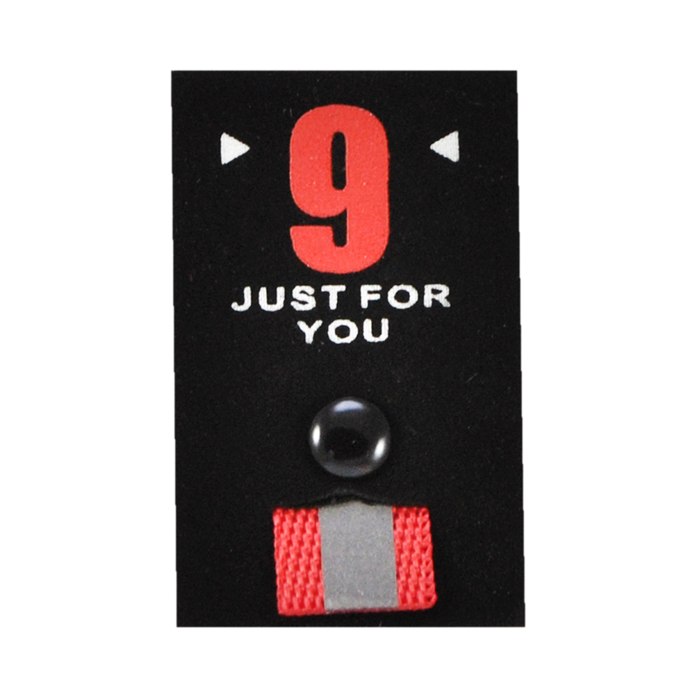 Лейба ткань  Just for you "9",  2.5*4см, красный, белый, черный шт. Лейба Ткань