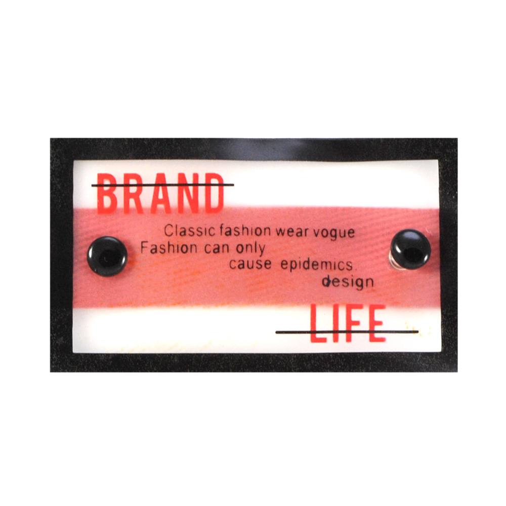 Лейба клеенка с хольнитенами Brand Life 3.5*6см, прозрачная, черный, красный шт. Лейба Клеенка