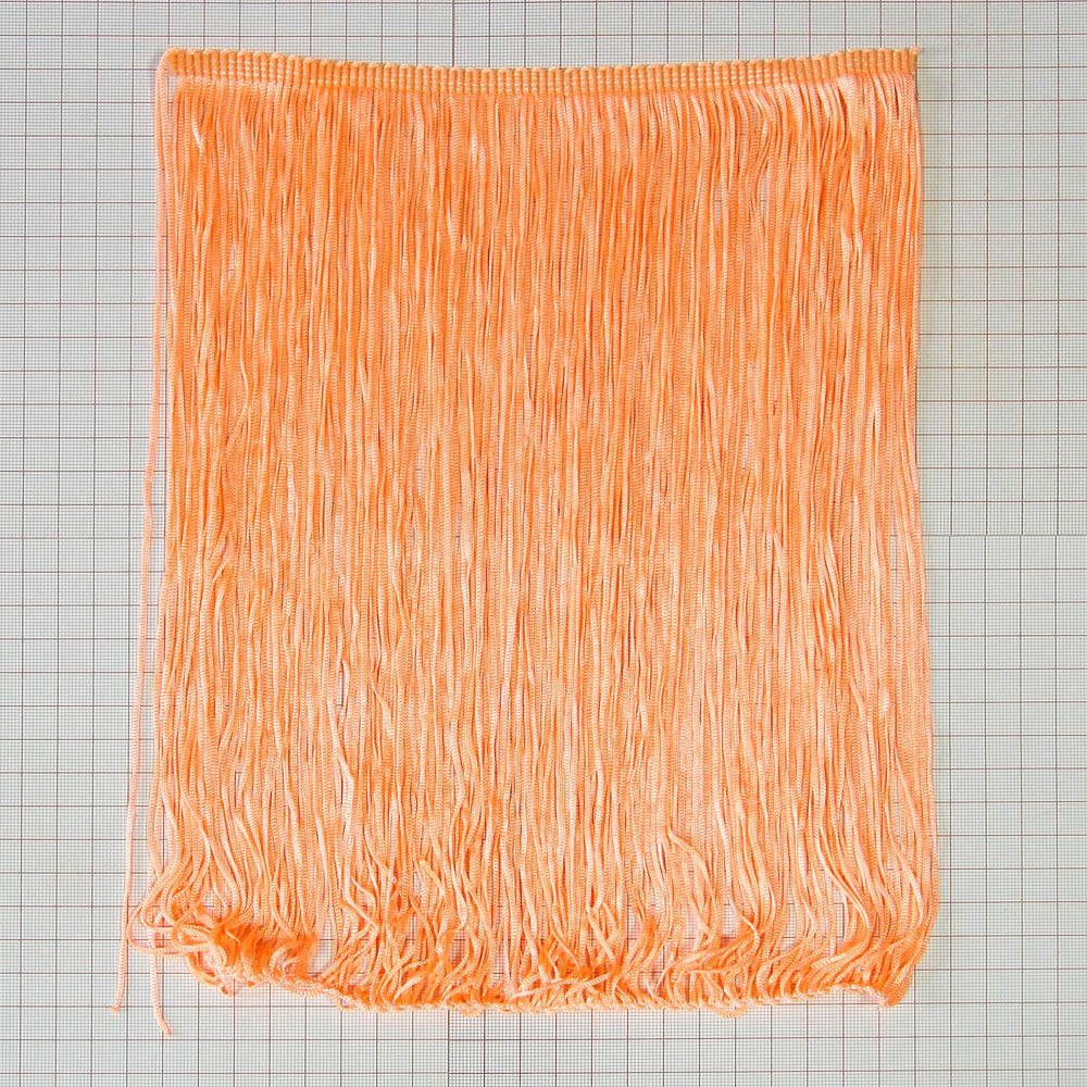 Бахрома нейлон 30см персик (peach)  м. Бахрома