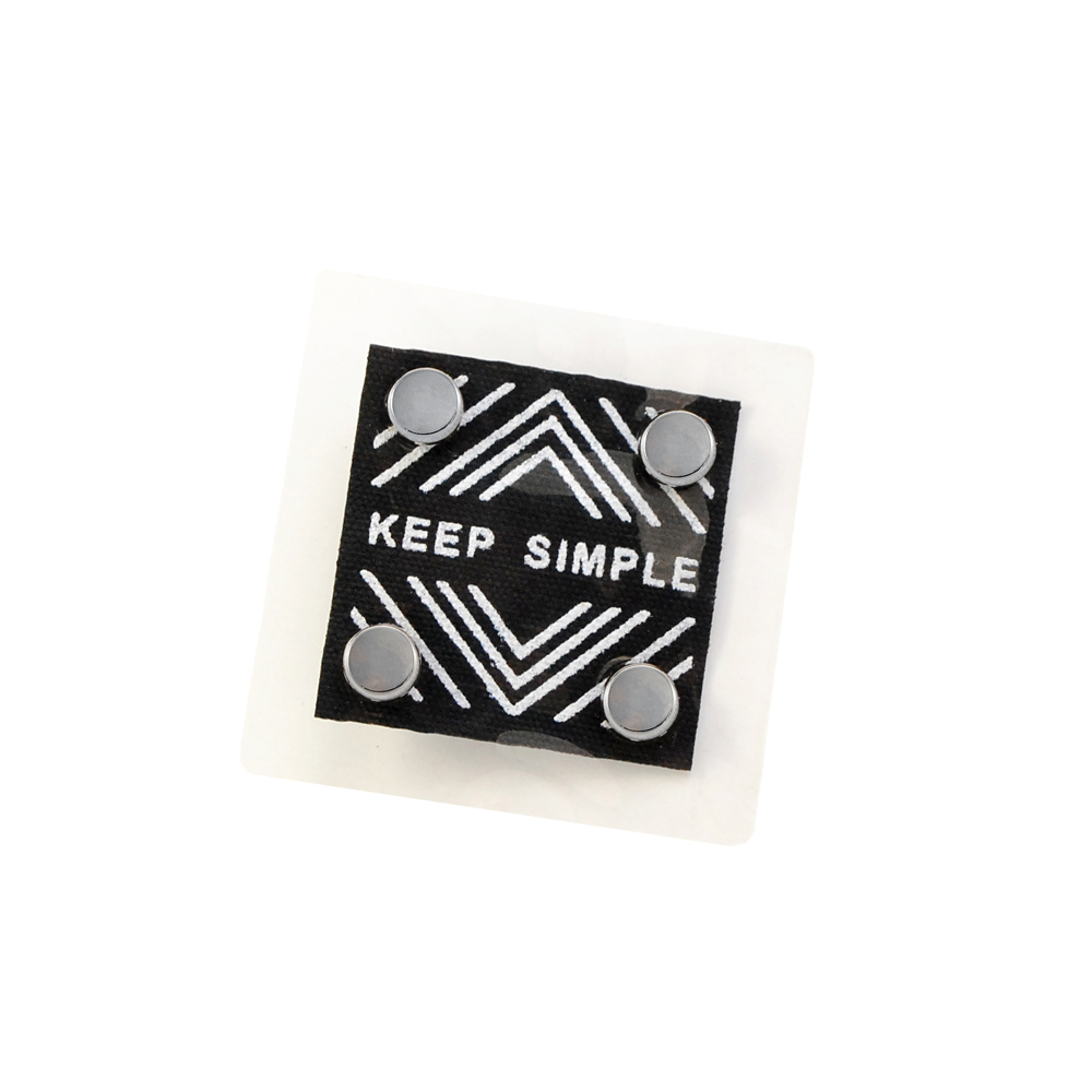 Лейба силиконовая с холитенами KEEP SIMPLE, 5,5*5,5, прозрачный, черный. белый и никель, шт.. Лейба Силикон