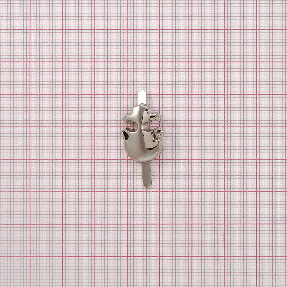 Краб металл Маска-шлем 14*18мм BN, шт. Крабы Металл Цветы, Жуки