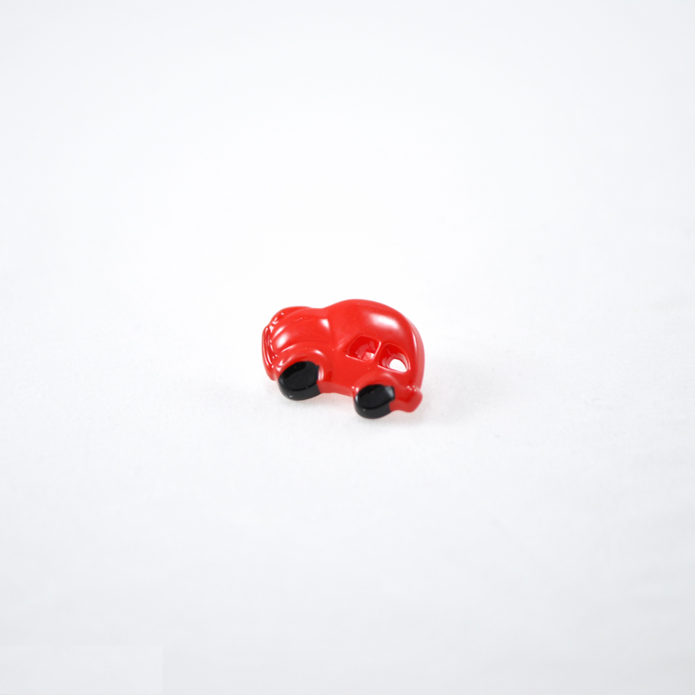 Пуговица детская CD-010 Машинка красная 17,8мм, шт. Пуговица Детская