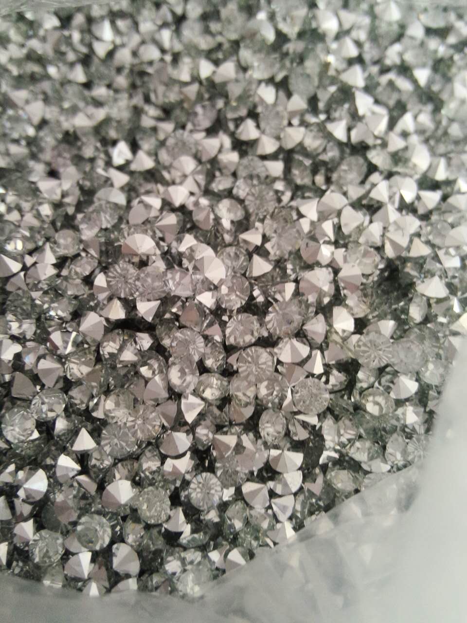 Стразы стеклянные гречка, SS-12 3мм, серебристо-белые PP24 14,4тыс.шт, уп. Стразы стекло до 1000-50 гросс