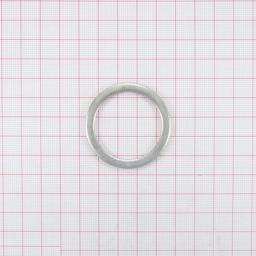 Кольцо металлическое 11619 35мм NIKEL mat . Перетяжка металл Кольцо