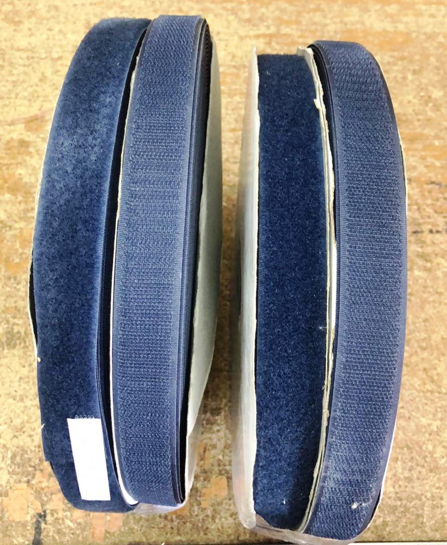 Липучка 25мм синяя (25м), б. Липучка