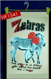 Термоаппликация Zebras, цветная, шт. Термопереводки Ассорти