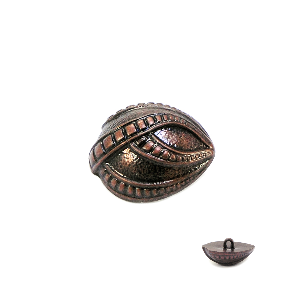 Пуговица TR-59-48 medn 30мм. Пуговица металлизированная