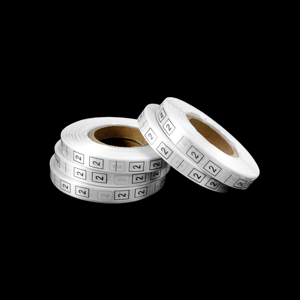 Размерник нейлон белый 02 /1250шт/, 50м. Размерник накатанный нейлон