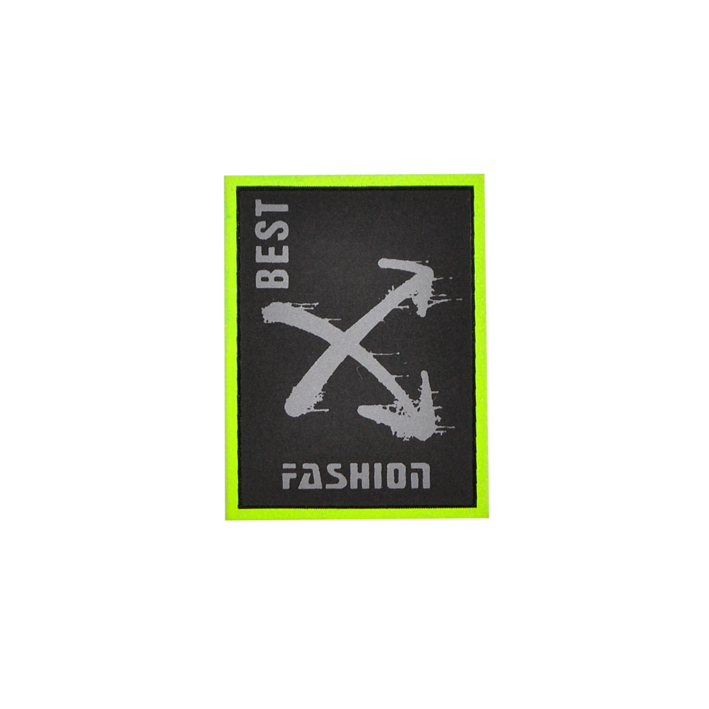 Лейба светоотр. BEST FASHION, 3*4см, черный, зеленый, серебро, шт. Лейба Резина