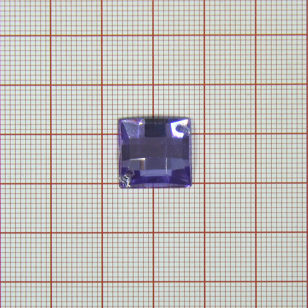 Стразы Д пришивн. квадрат 14*14мм фиолет.-чернильн. 46, 1тыс.шт. Стразы пришивные
