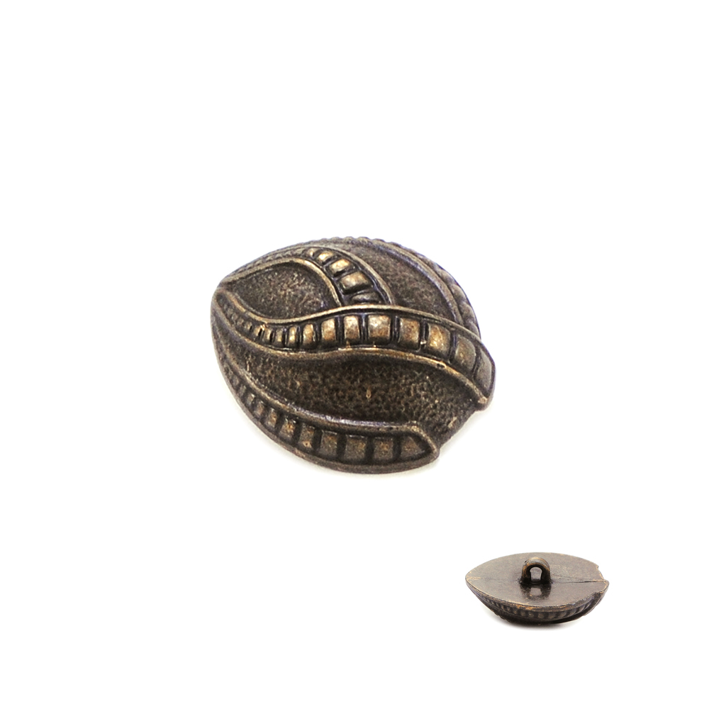 Пуговица TR-59-48 ant 30мм. Пуговица металлизированная