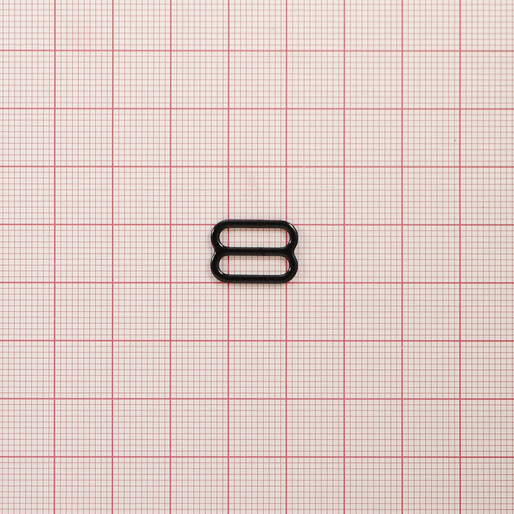 Перетяжка бельевая металл А811 черная 11,3*7,2мм (внутр), 15,2*11мм (внешн.), 1т.шт, уп. Перетяжка бельевая