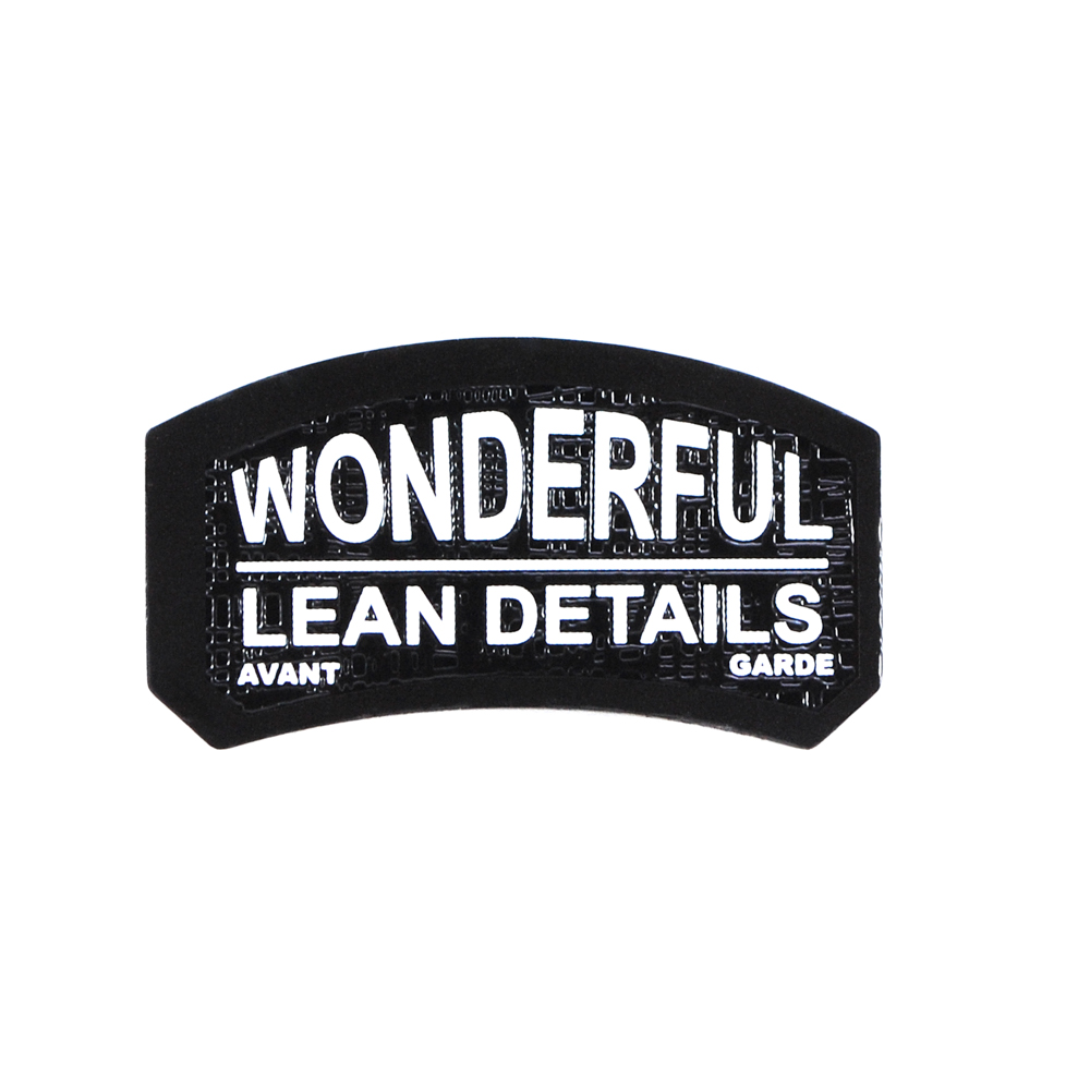 Лейба резиновая WONDERFUL, 2,5*5см, черный, белый, шт. Лейба Резина
