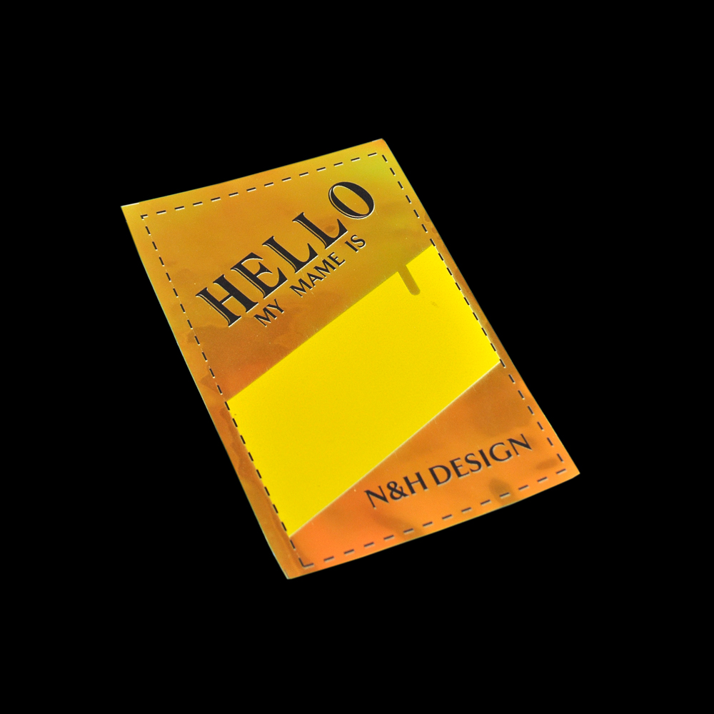 Лейба клеенка HELLO, 11,5*7.5см, прозрачный, желтый, черный, оранжевый, шт. Лейба Клеенка