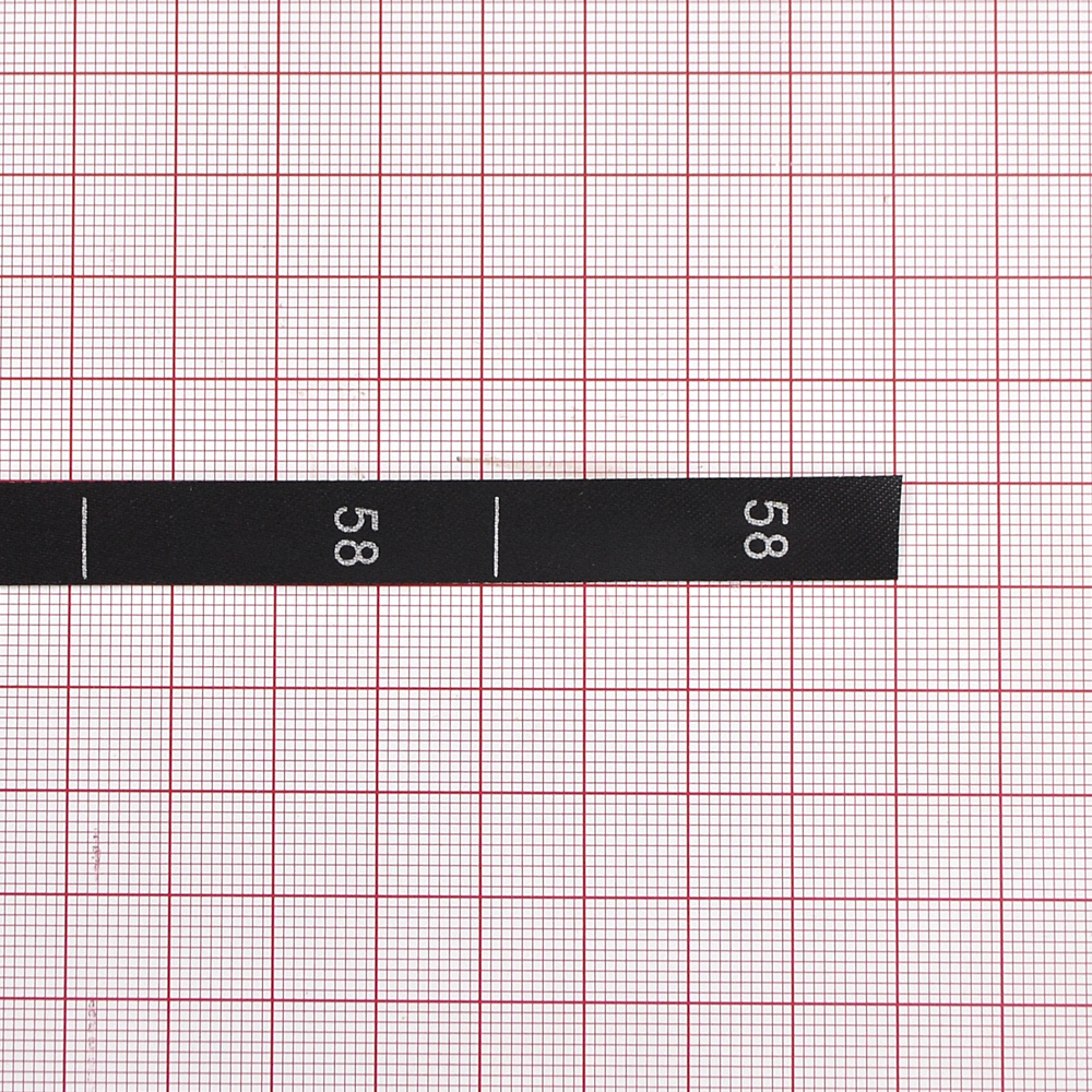 Размерник нейлон черный  58 /1250шт/, 50м. Размерник накатанный нейлон