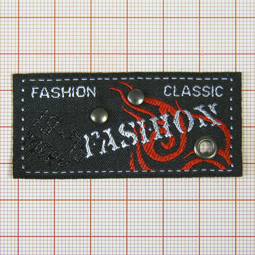 Лейба тканевая A8605 63*29мм FASHION Classic, шт. Лейба Ткань