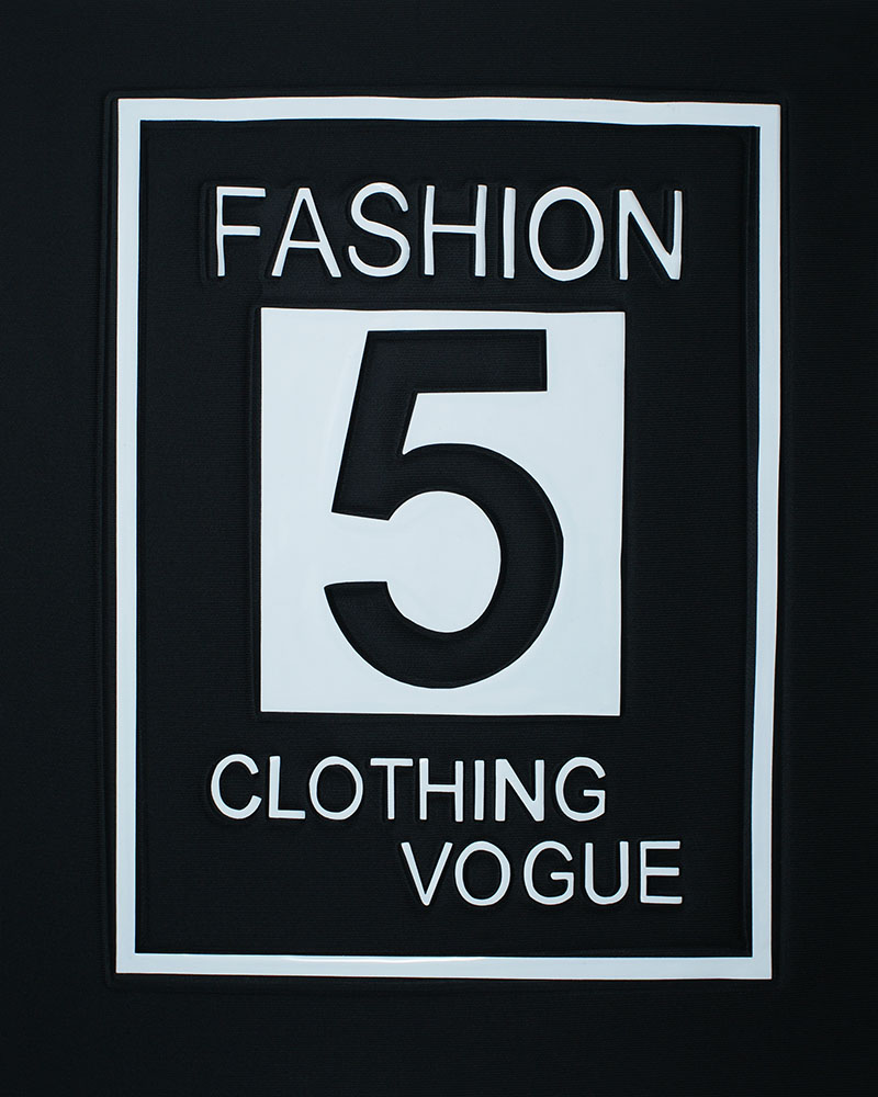 Аппликация пришивная конгрев 5 Clothing Vogue 26.5*21.5см черный, белый, шт. Аппликации Пришивные Рельефные