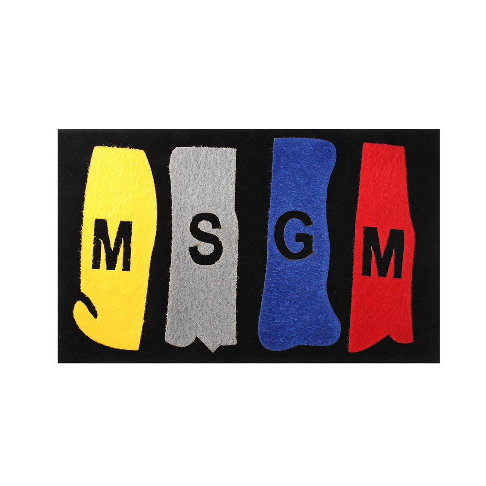 Нашивка махровая MSGM 22,5*12,5см, черный, желтый, серый, синий, красный, шт. Нашивка Махровая