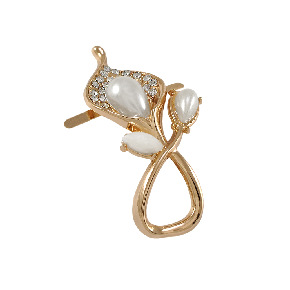 Краб металл Брошь в белом жемчуге ЛЕВЫЙ 51*39см золото, белые камни, белый жемчуг, шт. Крабы Металл Цветы, Жуки