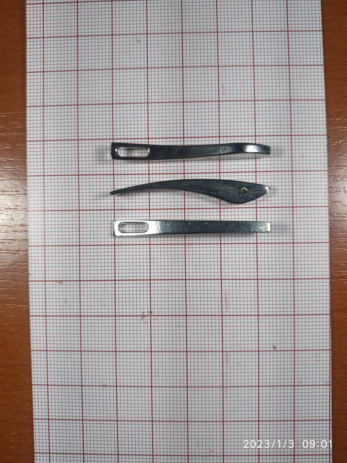 Подвеска на бегунок №3 /никель, узкая. Бегунок