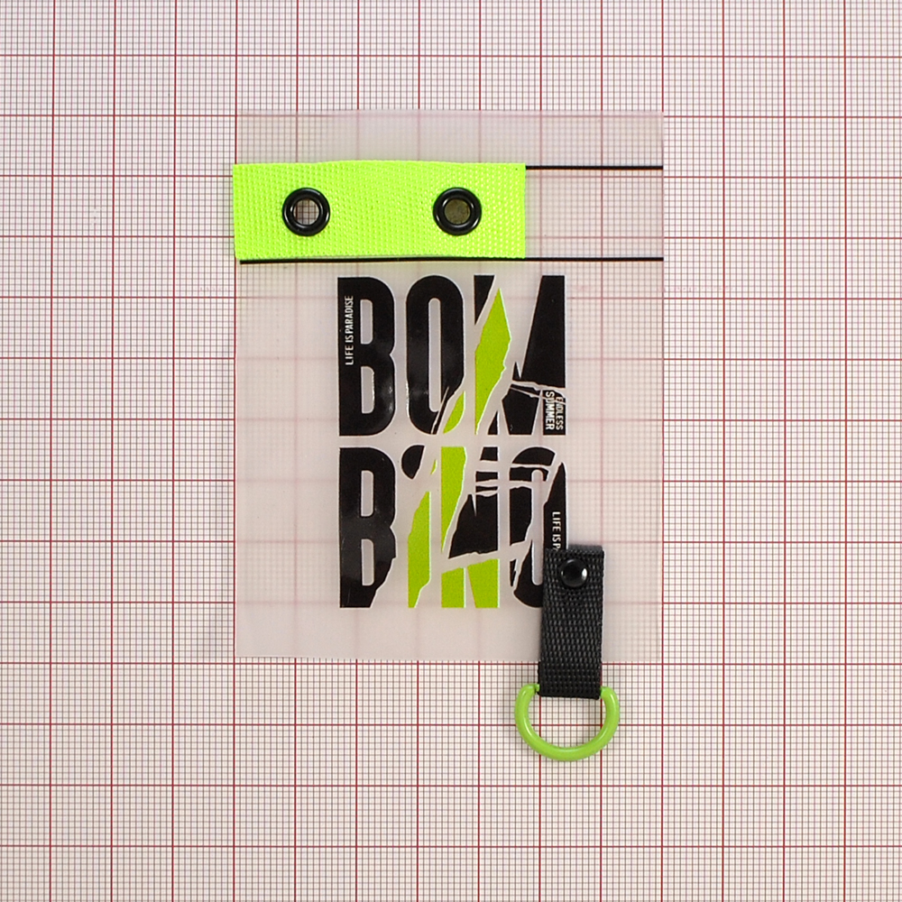 Лейба силикон, с хольнитенами на ткани, BOMBINO, 7*9см, черный, зеленый, шт. Лейба Силикон