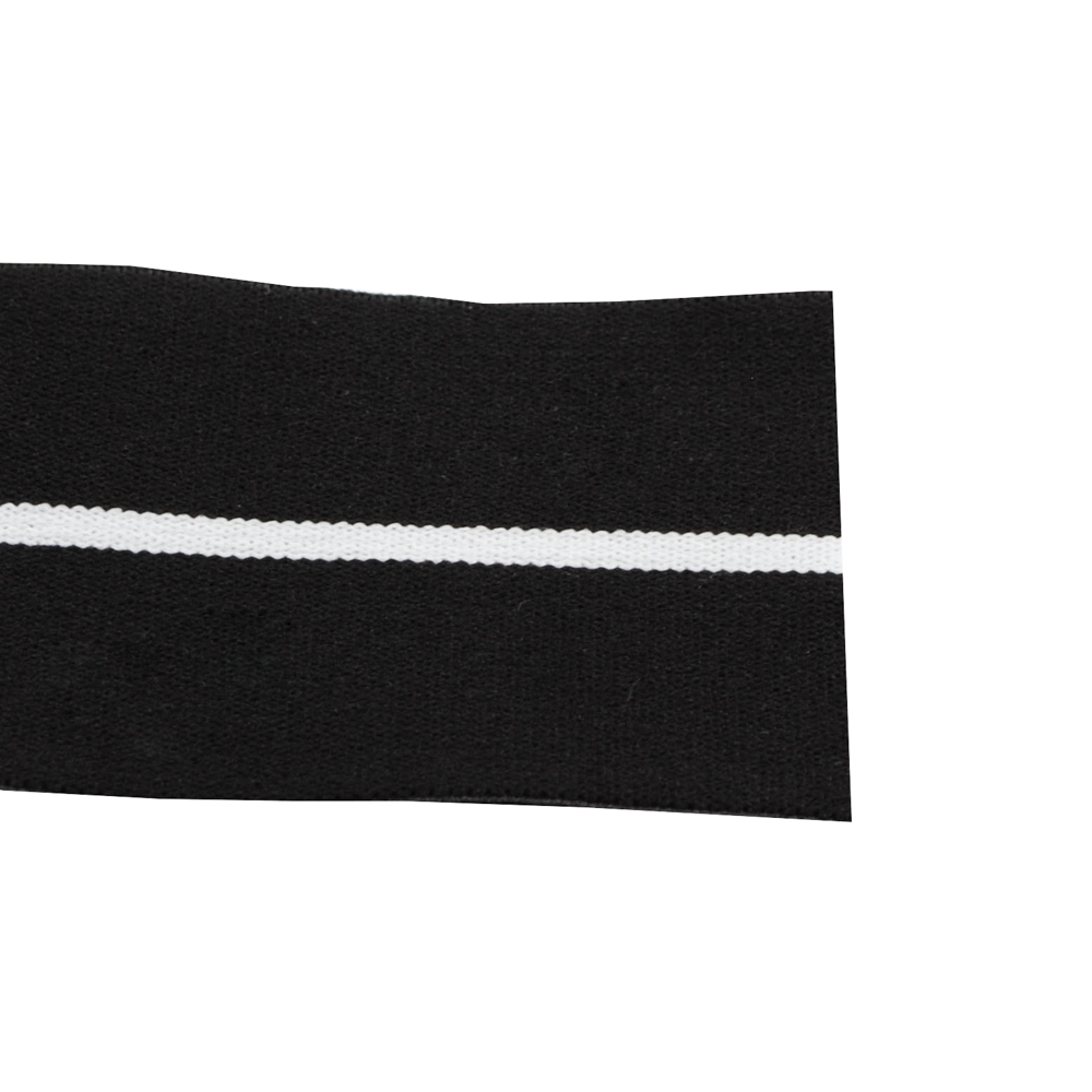 Резинка Полоса, 5см, черный, белый, ярд. Резинка