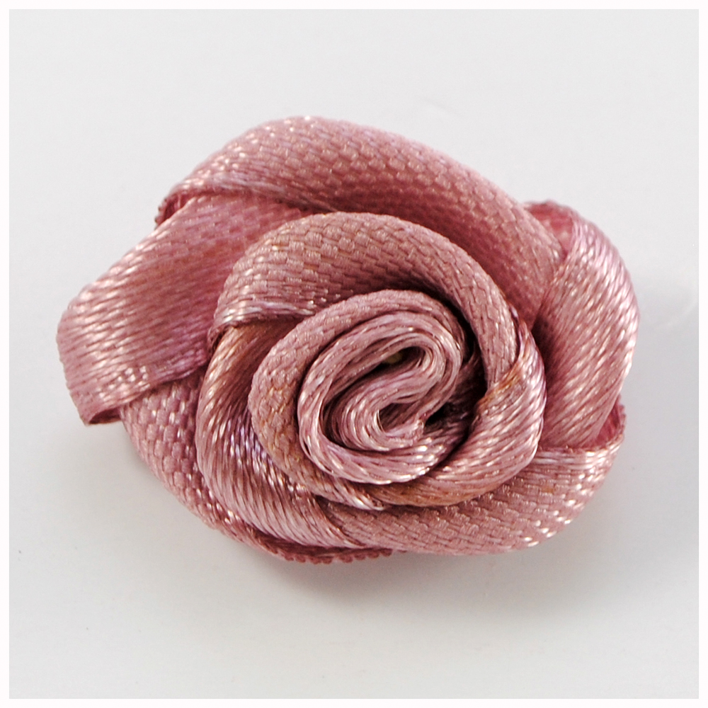 Аппликация тканевая Бутон 2см, ткань, малиновый, шт. Аппликации Пришивные Цветы Банты