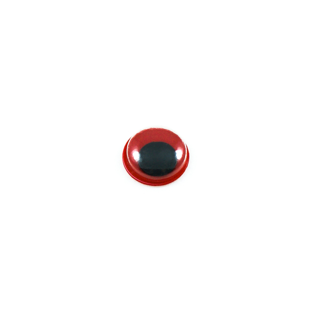 Глаз B-01, 8мм, красный, подвижный черный зрачок, 1тыс.шт. Глазики B
