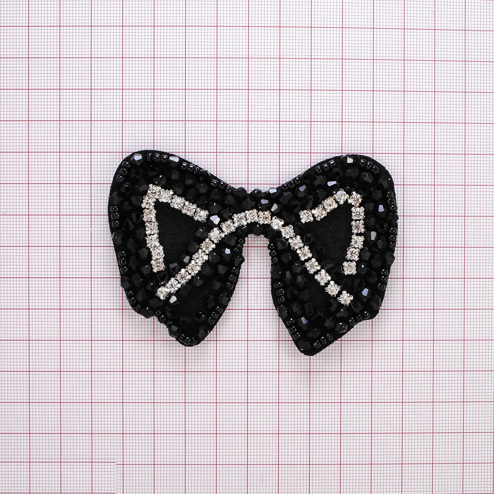 Аппликация декор Крылья черные. Аппликация Декор