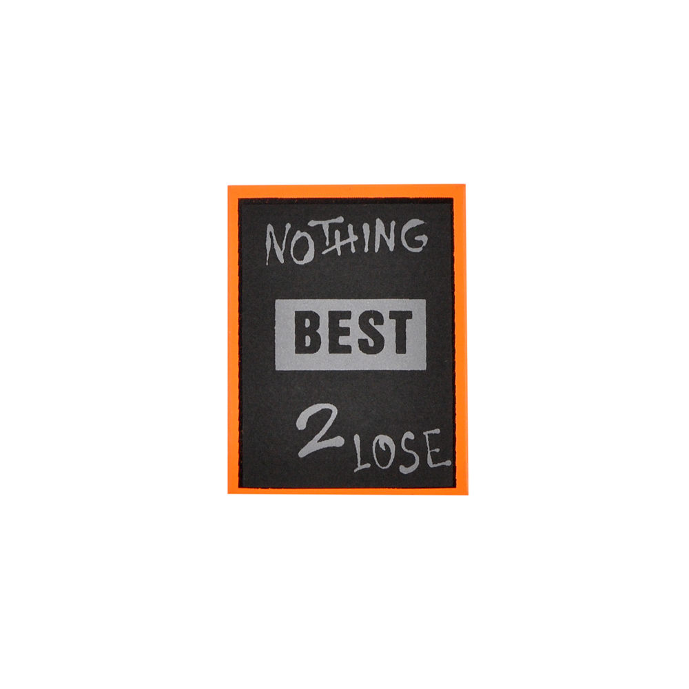 Лейба светоотр. NOTHING BEST, 3*4см, черный, оранжевый, серебро, шт. Лейба Резина