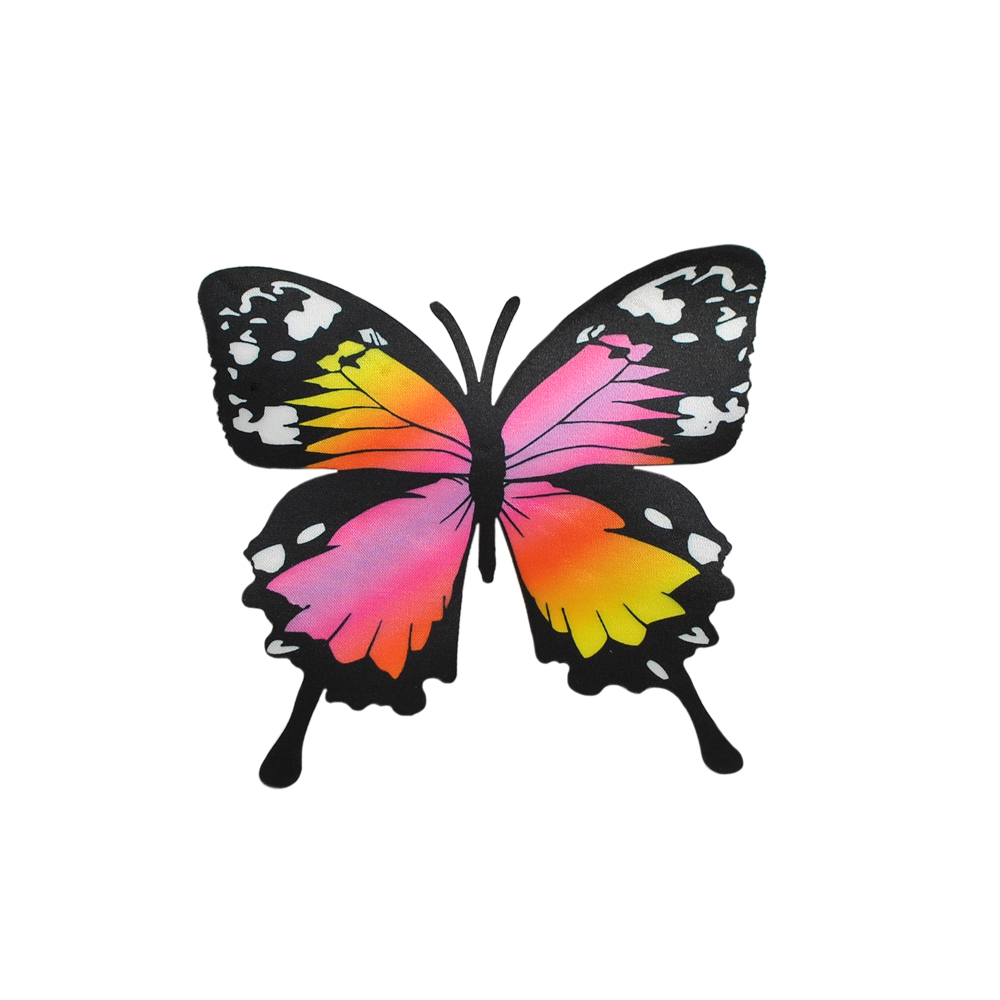 Аппликация клеевая тканевая Бабочка №4-2 14,0*14,5см, атлас, шт. Аппликация клеевая